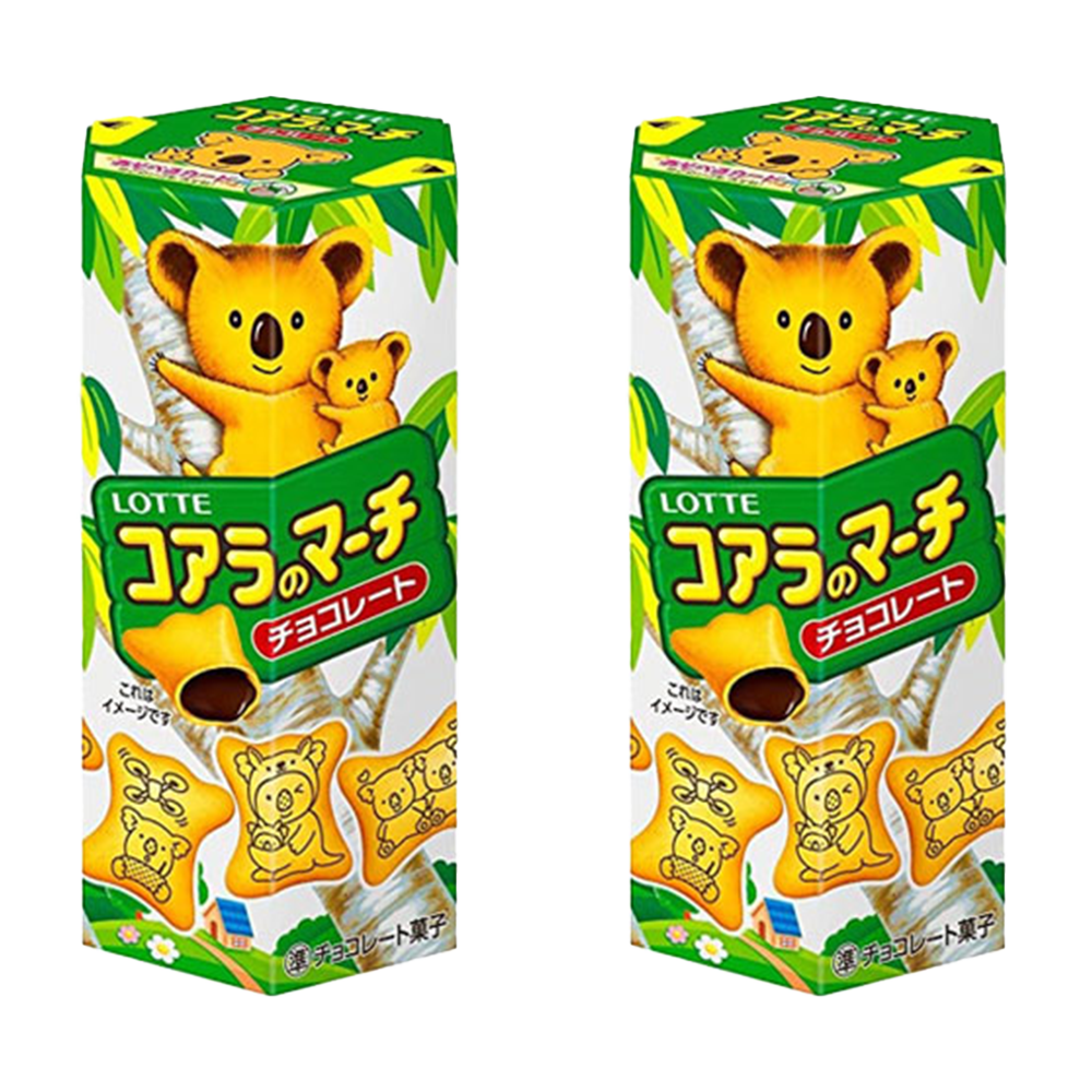 <font color="#FF0000">2 pack set</font> Lotte Koala's March 42g x 2 made in Japan