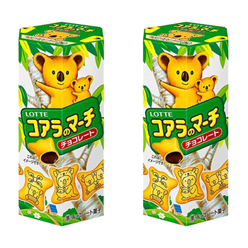 <font color="#FF0000">2 pack set</font> Lotte Koala's March 42g x 2 made in Japan
