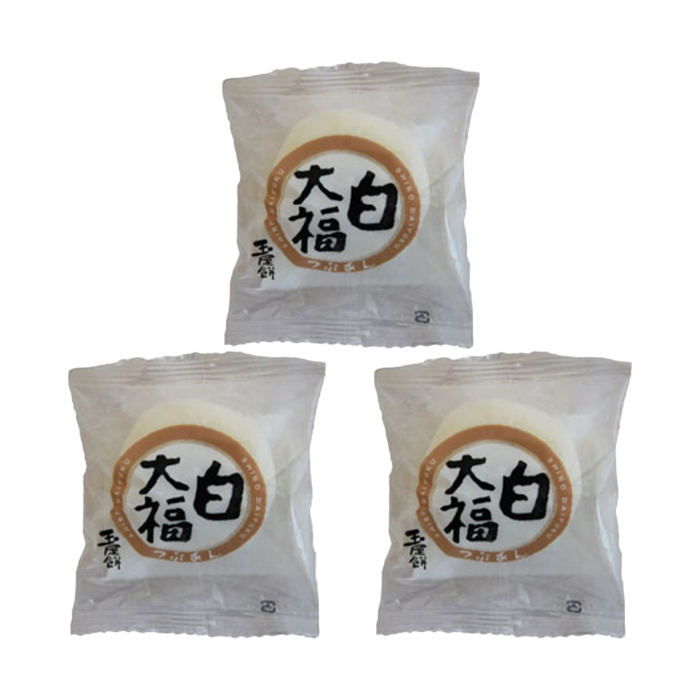 * <font color="#FF0000">3 pack set</font><br> JFC White Daifuku 1 piece x3