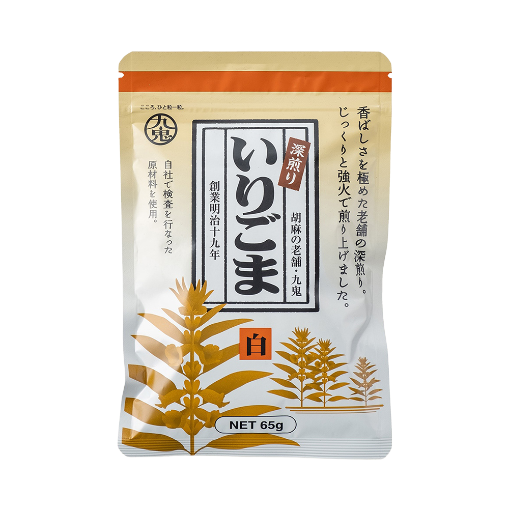九鬼 深煎りいりごま 白 65g