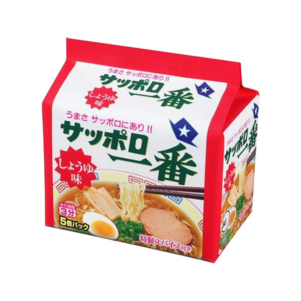 <font color="#FF0000">賞味期限8月11日</font><br>サッポロ一番 しょうゆラーメン 『5食パック』100g×5