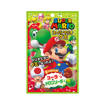 Super Mario Gummy Cola &amp; Melon Soda Flavors 85g