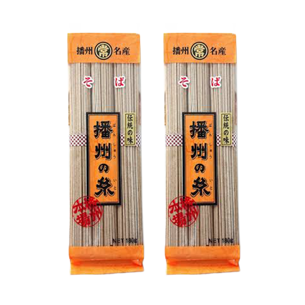 <font color="#FF0000">2パックセット</font><br> マルツネ 播州の糸 そば 180g x2