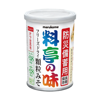 料亭の味 防災備蓄用 フリーズドライ顆粒みそ 200g