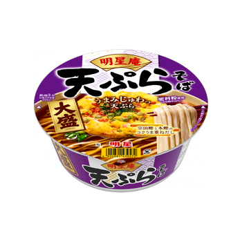 <font color="#FF0000">賞味期限1月22日</font><br>明星庵 大盛天ぷらそば 112g