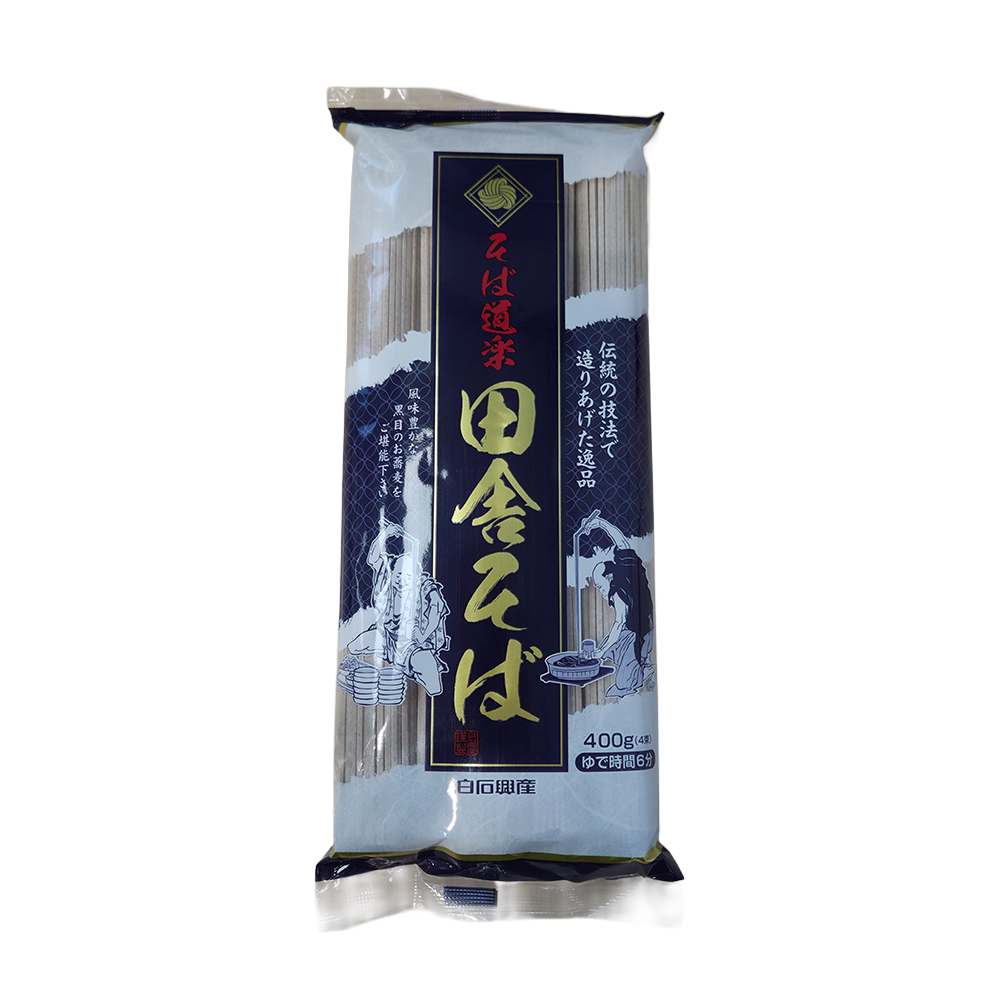 白石興産 そば道楽田舎そば 400g