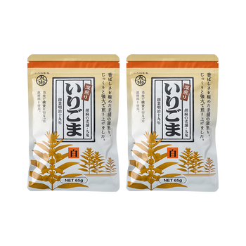 <font color="#FF0000">2パックセット</font><br>九鬼 深煎りいりごま 白 65g