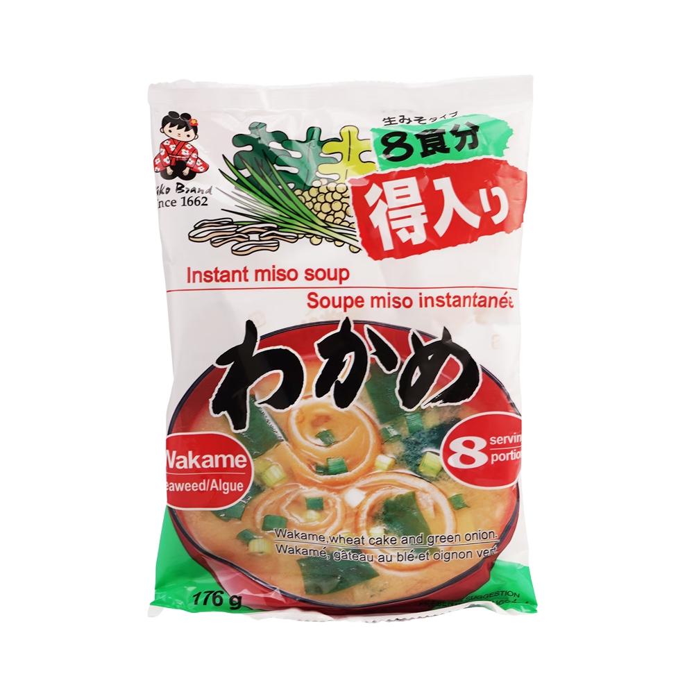 Shirakiku インスタント わかめ味噌汁 8食入