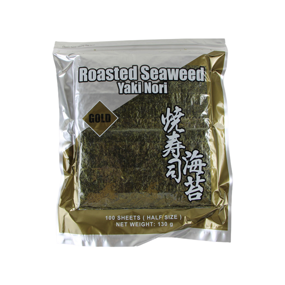 <font color="#FF0000">賞味期限3月31日</font><br>Shirakiku 焼き海苔 ハーフ ゴールド 100sheets