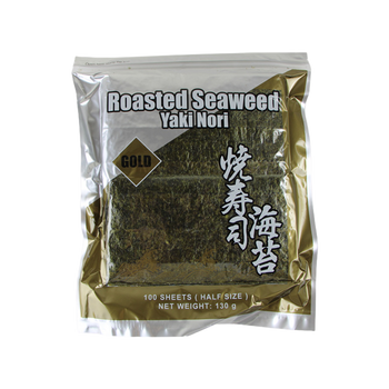 <font color="#FF0000">賞味期限3月31日</font><br>Shirakiku 焼き海苔 ハーフ ゴールド 100sheets