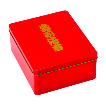 寿司海苔缶 赤 8.75x8.5cm