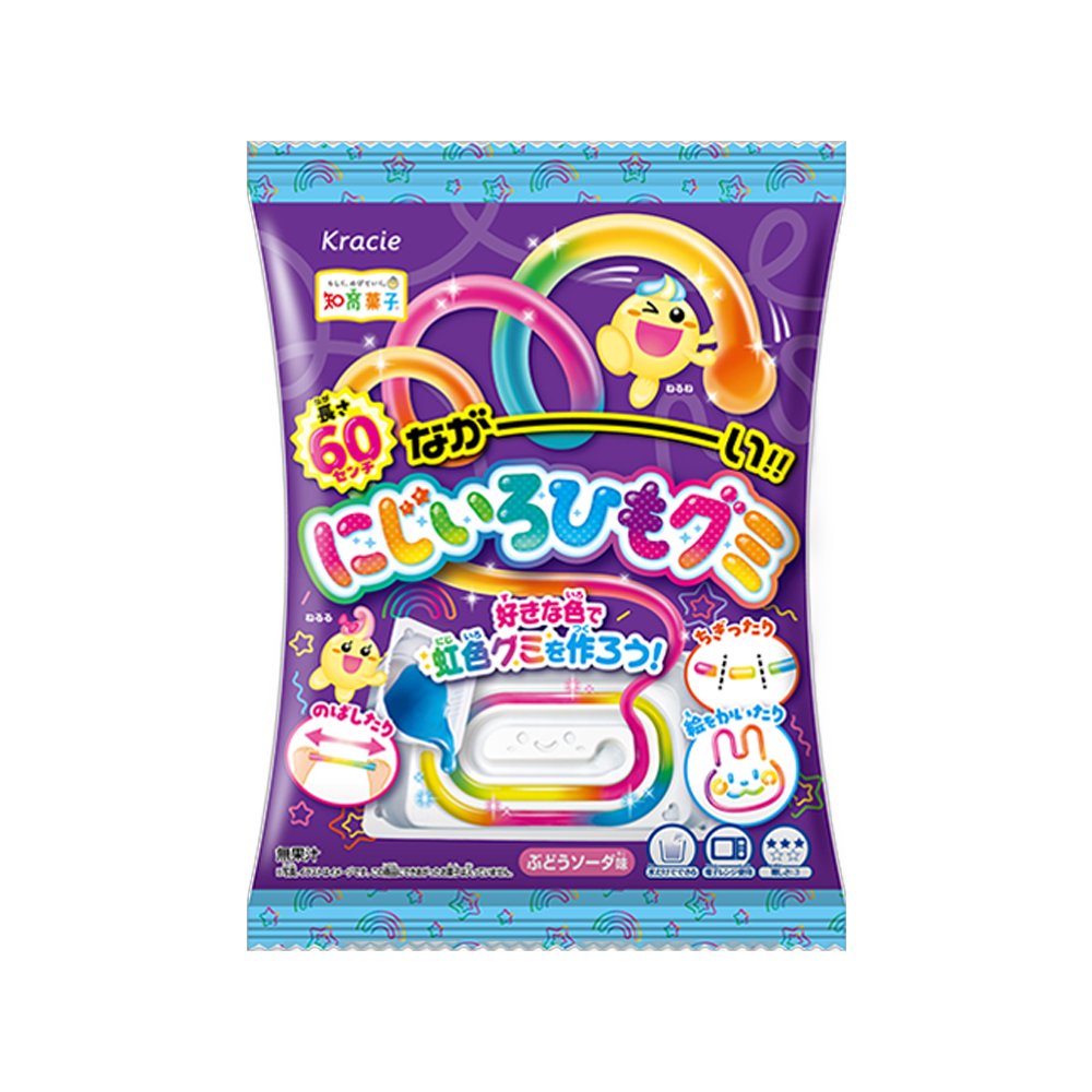 クラシエ ながーい にじいろひもグミ 18g