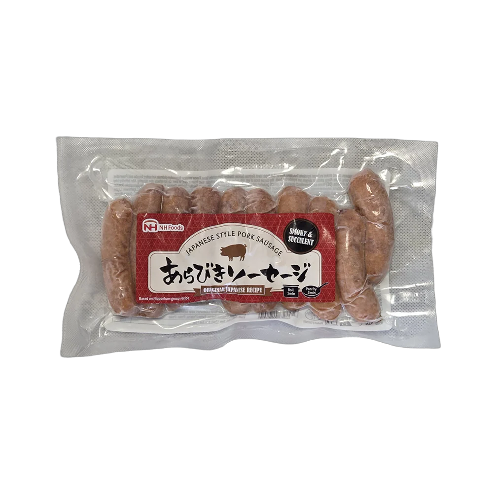 *日本ハム 粗挽きソーセージ 200g (10本入)
