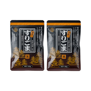 <font color="#FF0000">2パックセット</font><br>九鬼 深煎りすりごま 黒 65gx2