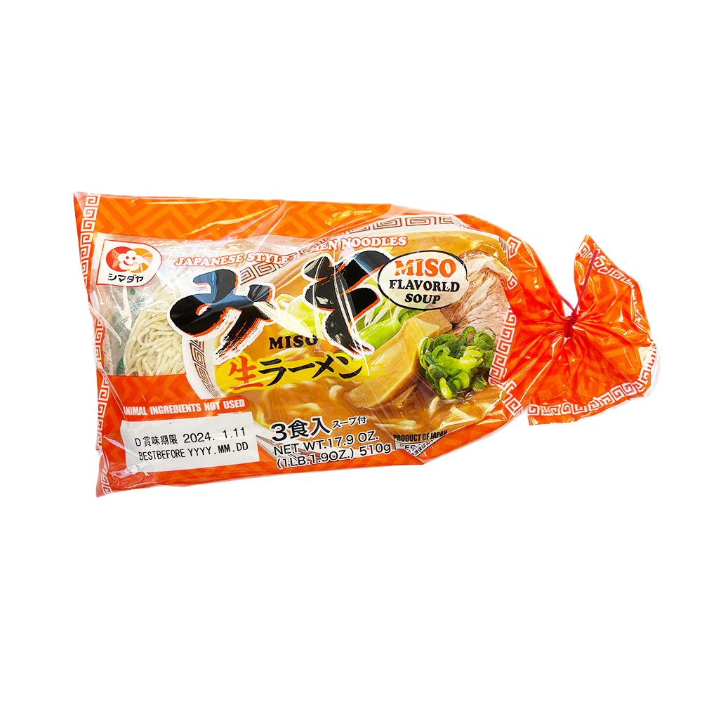 *シマダヤ 生ラーメン みそ 3食入