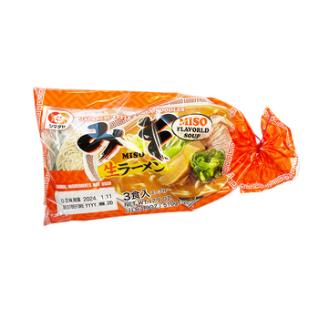 *シマダヤ 生ラーメン みそ 3食入