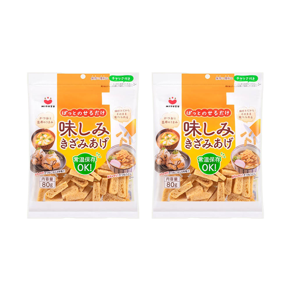 <font color="#FF0000">2パックセット</font><br>みすず 味しみきざみあげ 80g