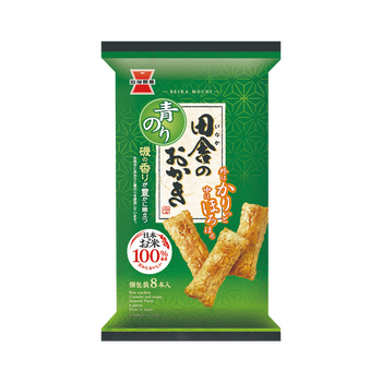 岩塚製菓 田舎のおかき 青のり 8本
