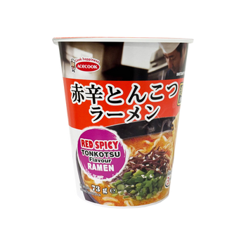 エースコック 赤辛とんこつラーメン カップ 73g