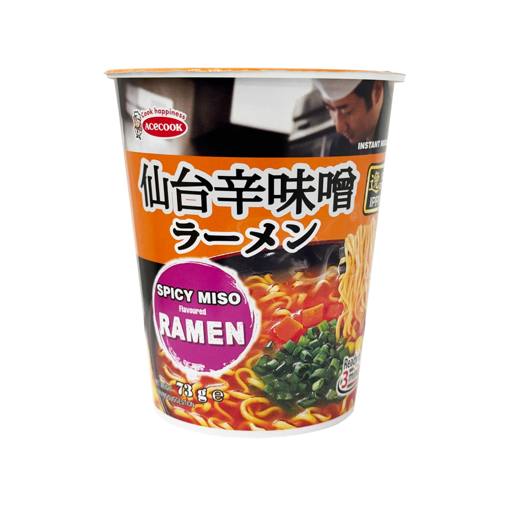 エースコック 仙台辛味噌ラーメン カップ 73g