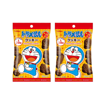 <font color="#FF0000">2パックセット</font><br>Hokka ドラえもんクッキー チョコ味 60g