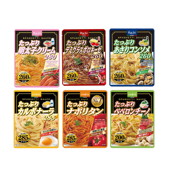 <font color="#FF0000">6パックセット</font><br>Hachi パスタソース6種セット 200g