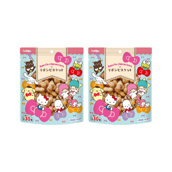 <font color="#FF0000">2パックセット</font><br>ホッカ サンリオキャラクターズ リボンビスケット 42gx2