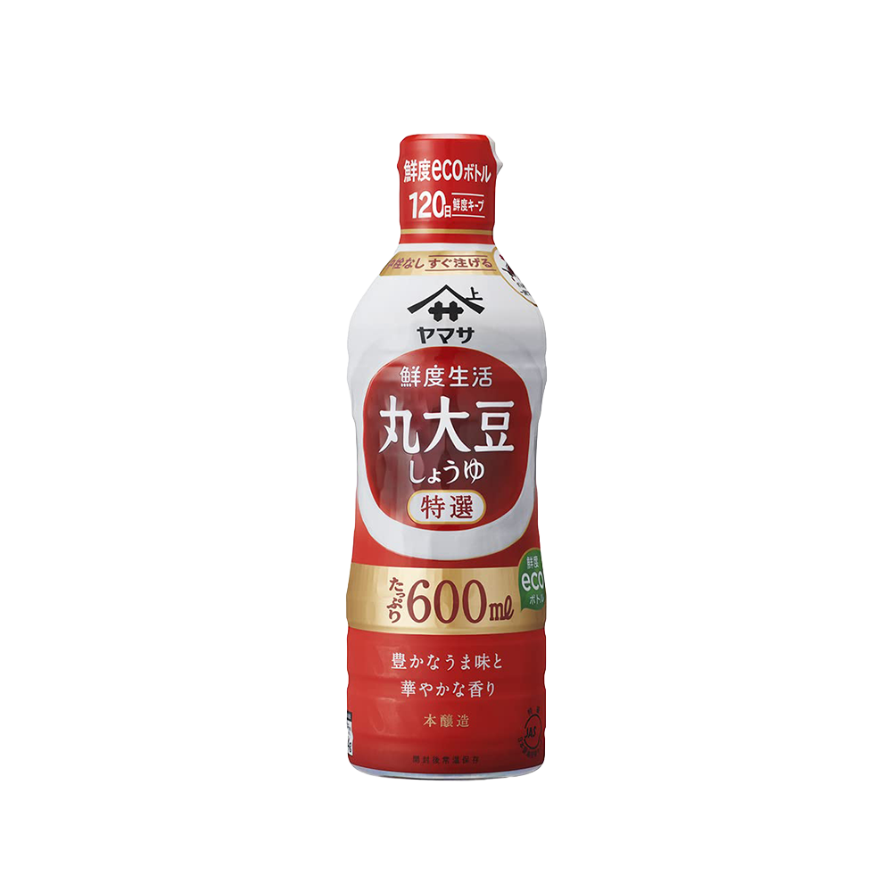 ヤマサ 鮮度生活 特選丸大豆しょうゆ 600ml