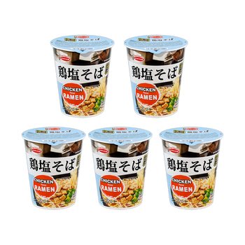 <font color="#FF0000">5パックセット</font><br> エースコック 鶏塩ラーメン 74g×5