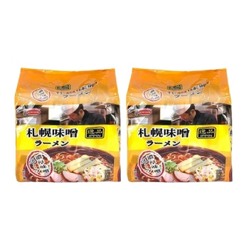 <font color="#FF0000">2パックセット</font><br> エースコック 札幌味噌ラーメン 80g×4袋入