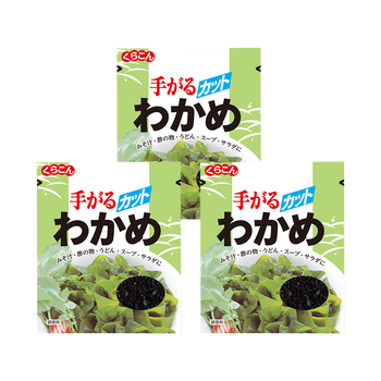 <font color="#FF0000">3パックセット</font><br>くらこん 手がるカットわかめ 15g x3