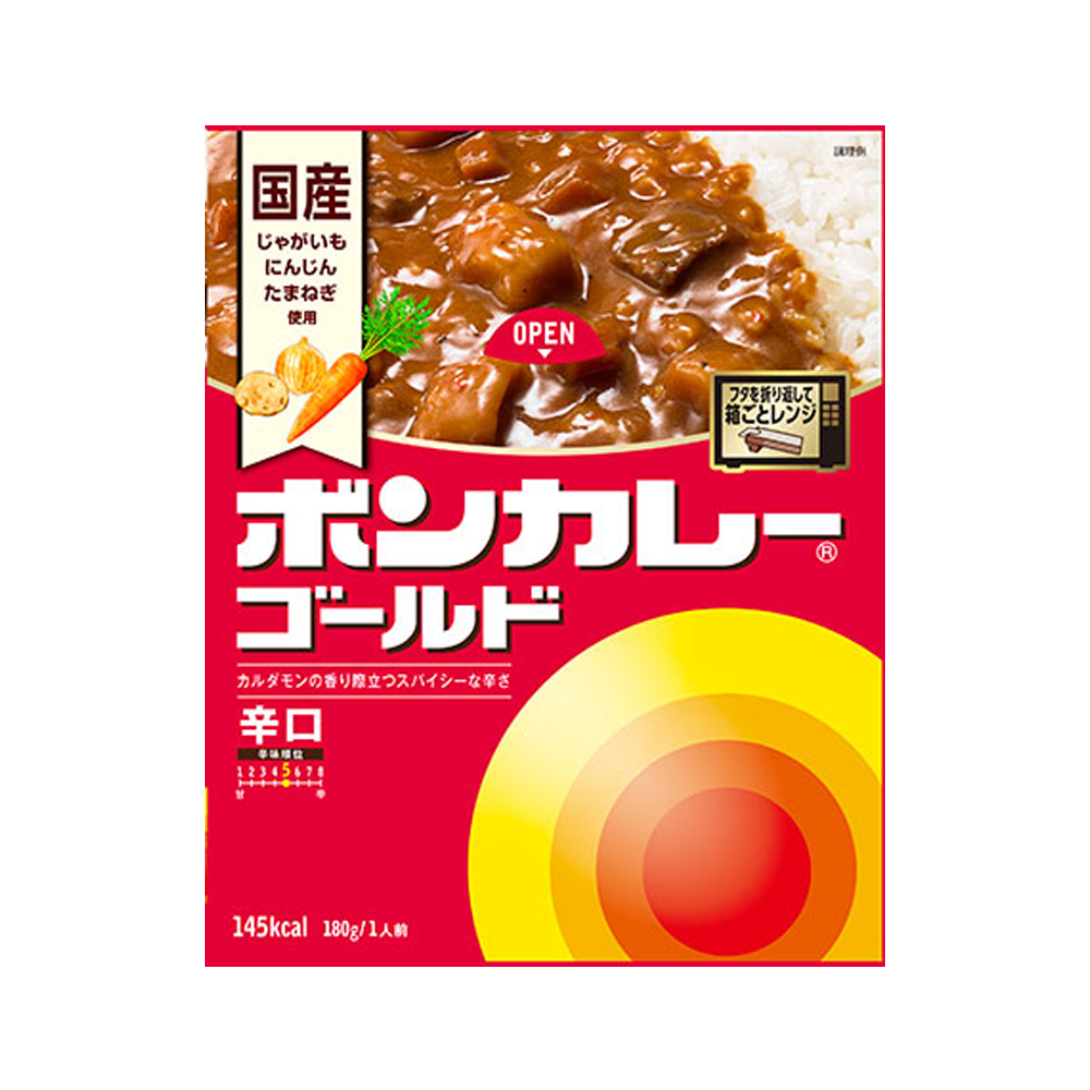大塚食品 ボンカレーゴールド 辛口 180g – T.K.Trading