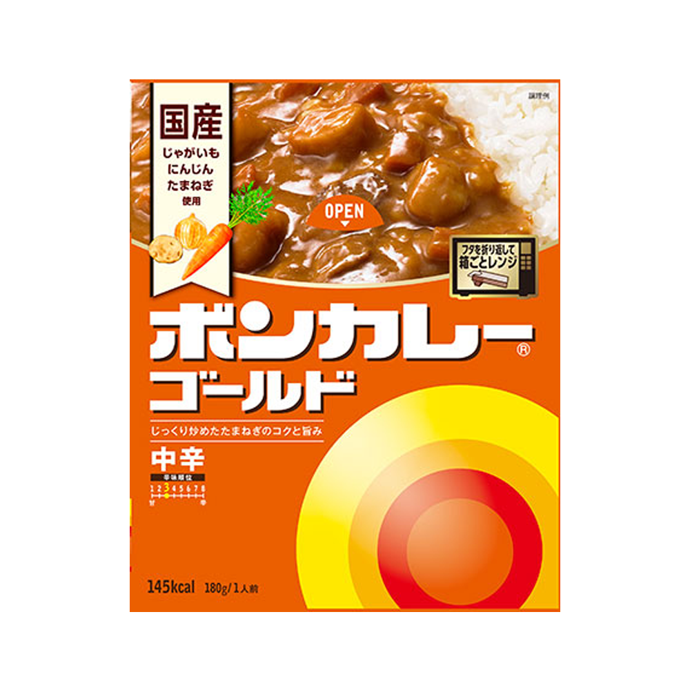 大塚食品 ボンカレーゴールド 中辛 180g