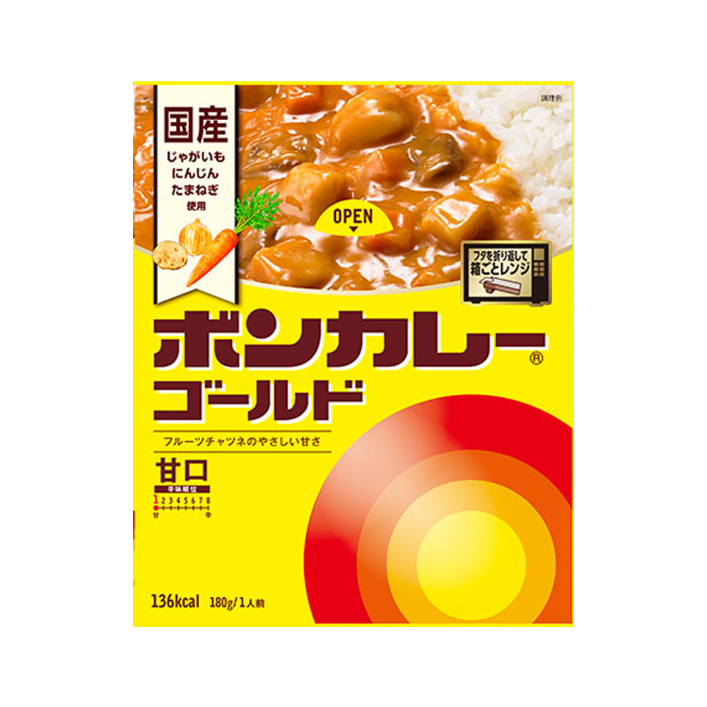 大塚食品 ボンカレーゴールド 甘口 180g