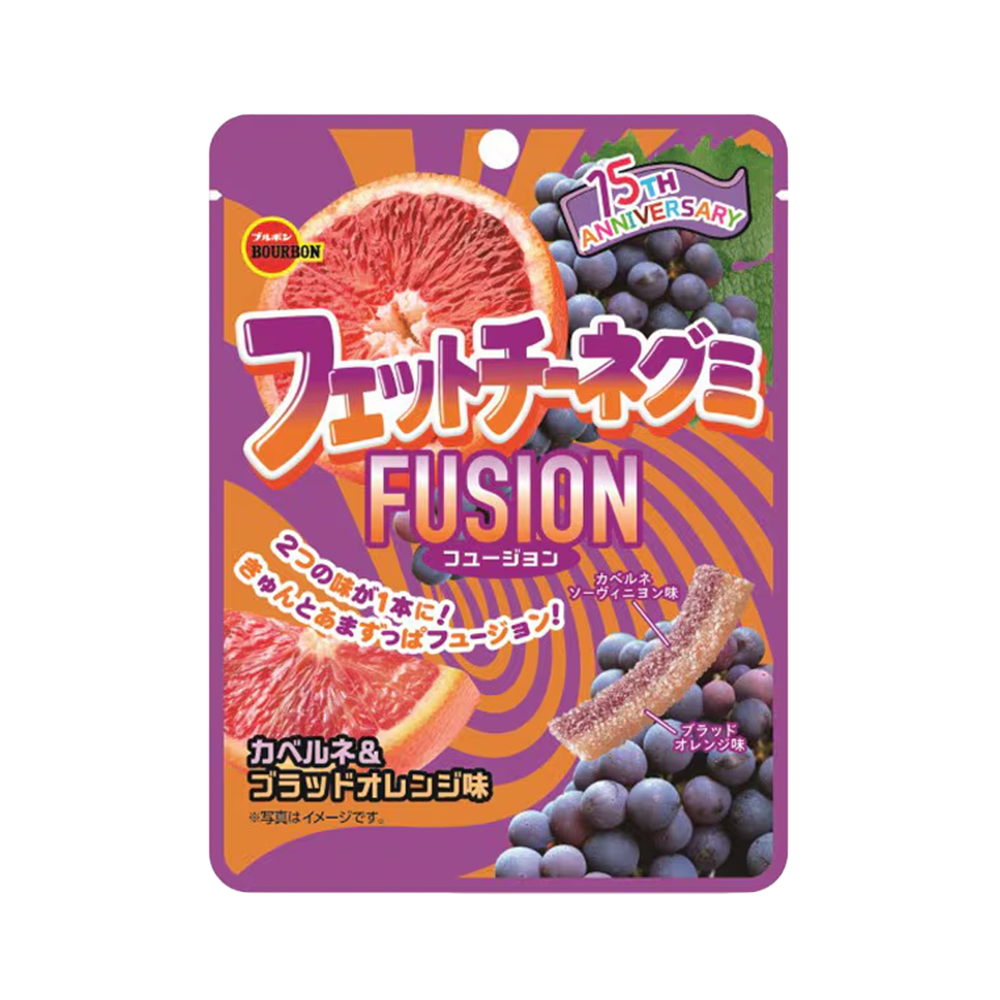 ブルボン フェットチーネグミ フュージョン カベルネ&ブラッドオレンジ 50g