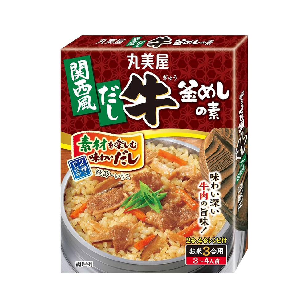丸美屋 関西風だし 牛釜めしの素 箱入 3合用