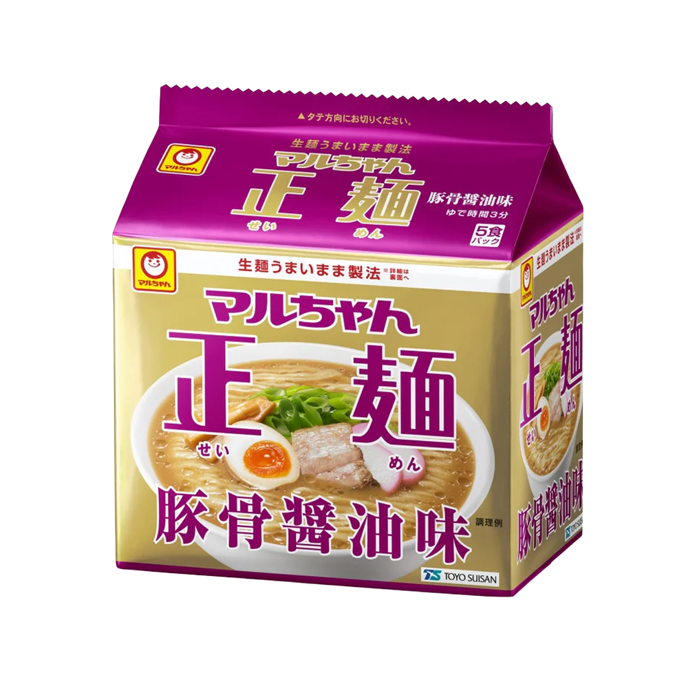 マルちゃん 正麺 豚骨醤油味 5袋入