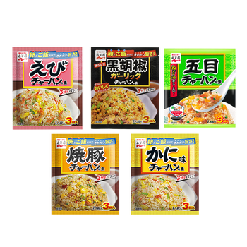 <font color="#FF0000">5パックセット</font><br>永谷園 チャーハンの素 1人前×3袋入 5種セット