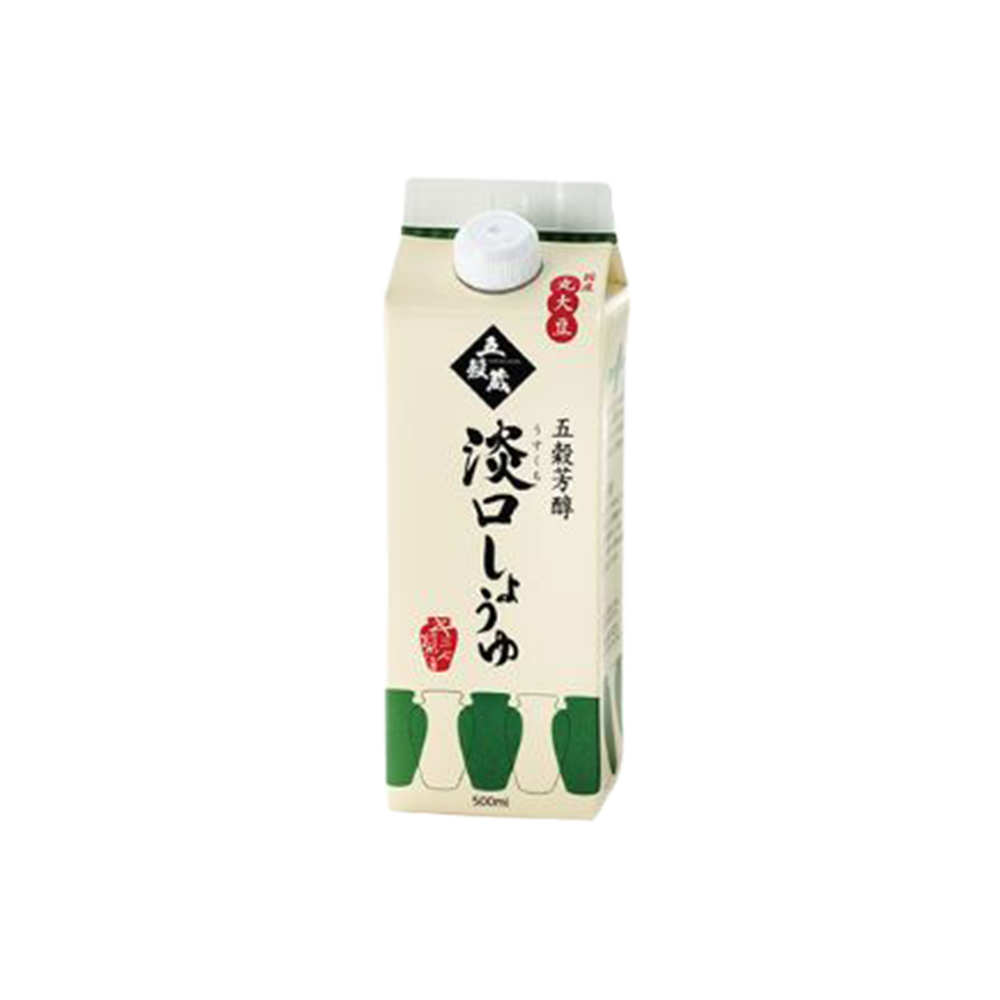 キミセ 五穀芳醇 淡口（うすくち）しょうゆ 500ml