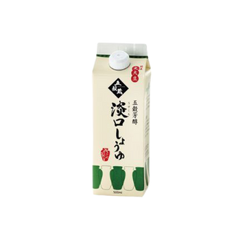 キミセ 五穀芳醇 淡口（うすくち）しょうゆ 500ml
