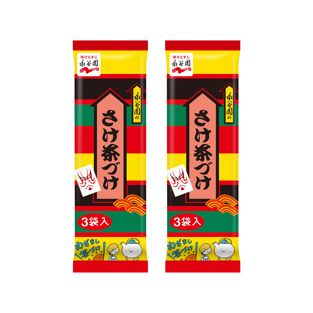 <font color="#FF0000">2パックセット </font><br> 永谷園 さけ茶づけ 6袋入