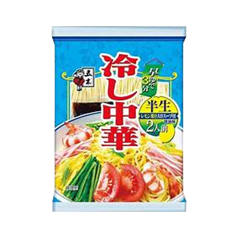 五木食品 半生冷し中華 レモン果汁入りスープ付 二人前 252g
