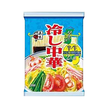 五木食品 半生冷し中華 レモン果汁入りスープ付 二人前 252g