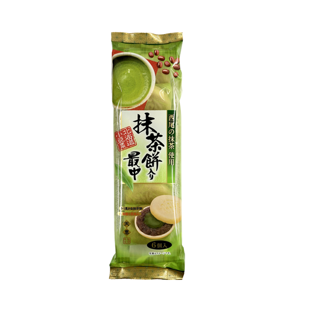 天恵 抹茶餅入り最中 6個