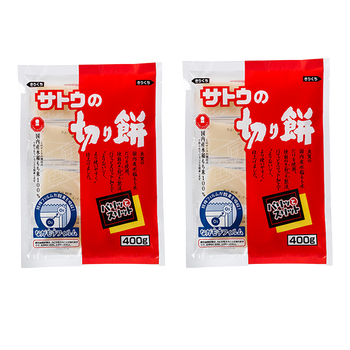 <font color="#FF0000">2パックセット</font><br> サトウ 切り餅 400g ×2