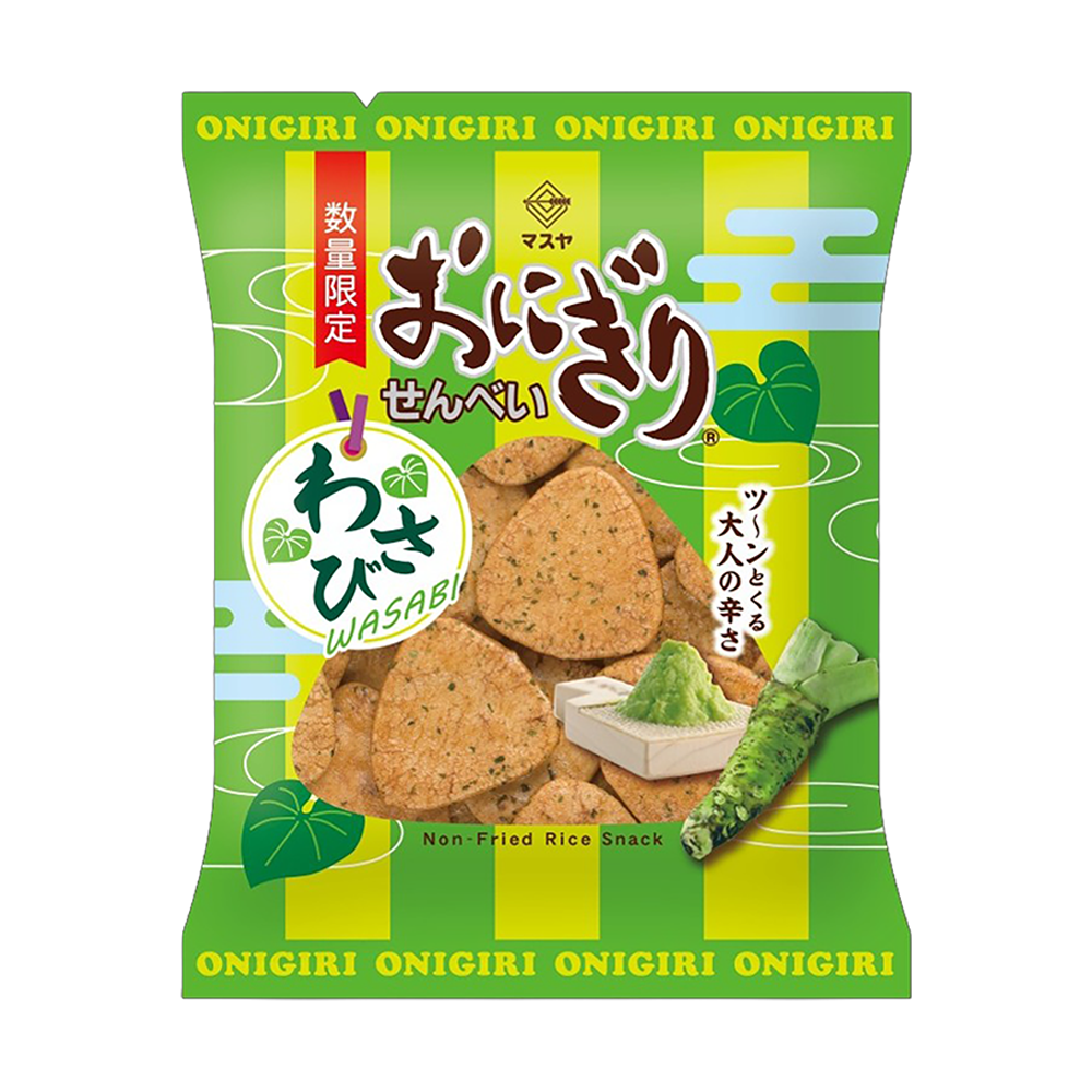 マスヤ おにぎりせんべい わさび 50g