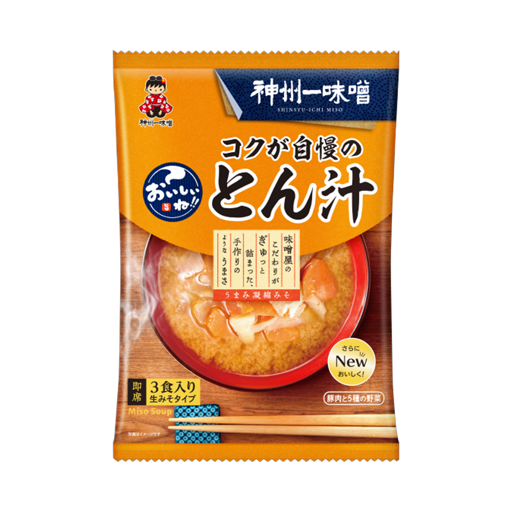 神州一味噌 コクが自慢の豚汁 3食入り