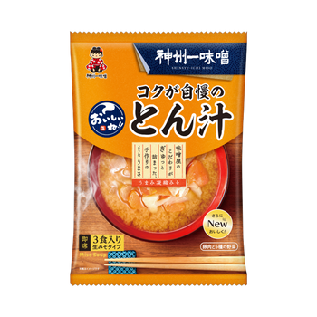神州一味噌 コクが自慢の豚汁 3食入り
