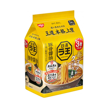 日清 ラ王 豚骨醤油 3食入