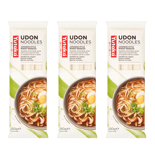 <font color="#FF0000">3 Pack Set</font><br> Yutaka Udon 250g x 3